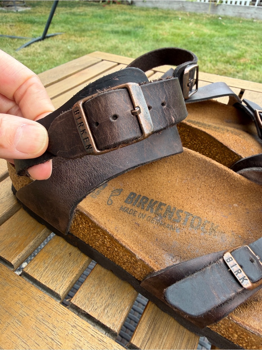 Birkenstock Yara Brown Leather Strappy Sandals - Picture 15 of 16